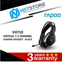 RAPOO VH710 VIRTUAL 7.1 CHANNEL GAMING HEADSET - BLACK - 11565