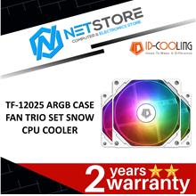 ID-COOLING TF-12025 ARGB CASE FAN TRIO SET SNOW CPU COOLER