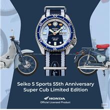 SEIKO 5 Sports SRPK37K1 Honda Super Cub Day Date Auto 42.5mm Blue LE