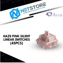 AKKO HAZE PINK SILENT LINEAR SWITCHES 45PCS - 6925758614474