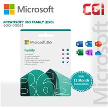 Microsoft Office 365 Family (ESD) 12 Month - 6GQ-00083
