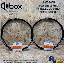 BOX COMPONENTS BOX ONE 20" RIM 36H NO BRAKE SURFACE (SELLPAIR)