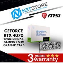 MSI GEFORCE RTX 4070 GAMING X SLIM WHITE 12GB GDDR6X GRAPHIC CARD