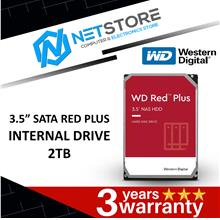 WESTERN DIGITAL 3.5” SATA RED PLUS INTERNAL DRIVE 2TB - WD20EFPX