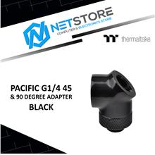 THERMALTAKE PACIFIC G1/4 45 &amp; 90 DEGREE ADAPTER BLACK