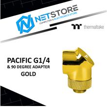 THERMALTAKE PACIFIC G1/4 &amp; 90 DEGREE ADAPTER GOLD