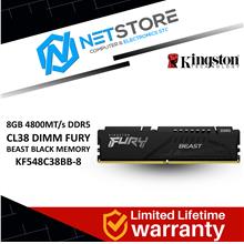 KINGSTON 8GB 4800MT/s DDR5 CL38 DIMM FURY BEAST BLACK MEMORY