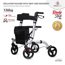 Fresco Rollator Walker with Seat and Backrest