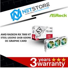 ASROCK AMD RADEON RX 7800 XT STEEL LEGEND 16GB GDDR6 OC GRAPHIC CARD
