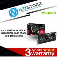 ASROCK AMD RADEON RX 7800 XT CHALLENGER 16GB GDDR6 OC GRAPHIC CARD