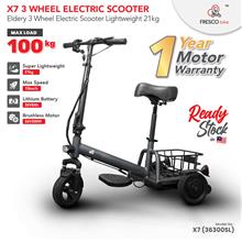 X7 3 Wheel Electric Scooter Elderly Lightweight 21kg