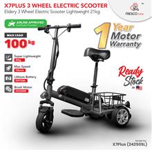 X7 Plus 3 Wheel Electric Scooter Elderly Lightweight 22kg