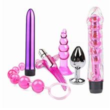 6pcs Butt Plug Kit (Sex Play) Vibration Special Body Massager