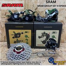 SRAM GROUPSET 3X9 SPEED XO/PG-990 (W/O CRANKSET&amp;CHAIN)