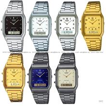 CASIO AQ-230A AQ-230GA AQ-230GG Vintage Ana-Digi Dual Time Bracelet