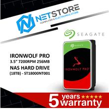 SEAGATE IRONWOLF PRO (NAS) 3.5 INTERNAL SATA 7200 RPM 256MB - 18TB