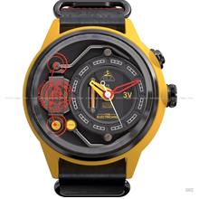THE ELECTRICIANZ Watch ZZ-A1A/01-NLD THE AMMETER 45mm Leather Black