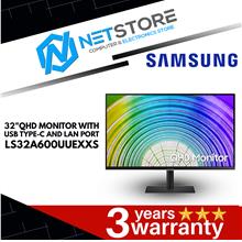 SAMSUNG 32&quot; QHD MONITOR WITH USB TYPE-C AND LAN PORT - LS32A600UUEXXS