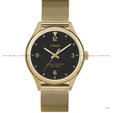 TIMEX TW2T36400 Women's The Waterbury Classic 34mm Bracelet Black Gold