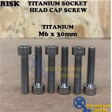 RISK Titanium Socket Head Cap Screw M6 x 30mm (1PCS)
