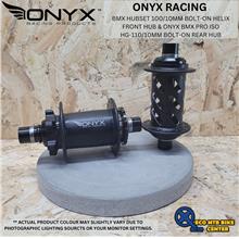 ONYX BMX HUBSET Bolt-on Helix FrontHub 28SP&amp;PRO ISO HG Bolt-on RearHub
