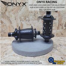 ONYX BMX HUBSET Bolt-on Helix FrHub 36SP&amp;ULTRA ISOHG Bolt-on RHub 36SP