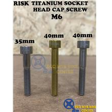 RISK Titanium Socket Head Cap Screw M6x35mm/40mm (1PCS)