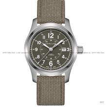 HAMILTON H70605963 Khaki Field Auto 24-hr Date 42mm Canvas Strap Green