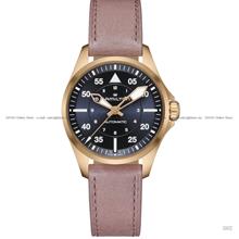 HAMILTON H76245840 KHAKI AVIATION PILOT Automatic 36mm Leather Blue
