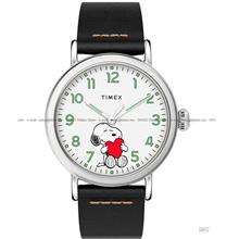 TIMEX TW2U72200 Standard Peanuts Snoopy Valentine's Day 40mm Leather