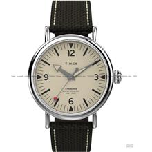 TIMEX TW2V44100 Unisex Watch Standard 3-Hands 40mm Fabric Cream Brown