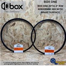 BOX COMPONENTS BOX ONE 20&quot; RIM 406X28MM 36H WITH BRAKE SURFACE