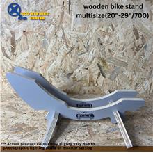 ECO MTB WOODEN BIKE STAND MULTISIZE (20&quot;-29&quot;-700C)