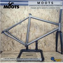 VAMOOTS RCS 52CM BRUSHED TITANIUM FRAME (WITH MOOTS CARBON FORK)