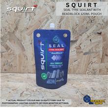 SQUIRT SEAL TYRE SEALANT WITH BEADBLOCK 120ML POUCH