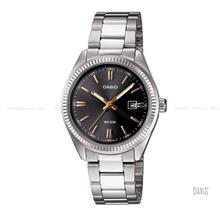CASIO LTP-1302D-1A2V STANDARD Analog 3-Hands Date 30mm Bracelet Black