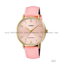 CASIO LTP-VT01GL-4B STANDARD Analog Easy to Read 34mm Leather Pink