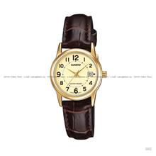 CASIO LTP-V002GL-9B STANDARD Analog Date 25mm Leather Strap Brown