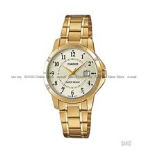 CASIO LTP-V004G-9B STANDARD Analog Date 30.2mm SS Bracelet Gold