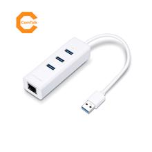 TP-Link UE330 USB 3.0 3-Port Hub &amp; Gigabit Ethernet Adapter (White)