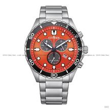 CITIZEN AT2560-84X Eco-Drive Chronograph 43mm SS Bracelet Orange