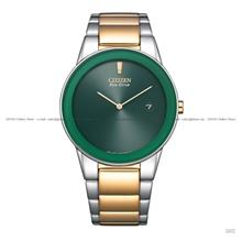 CITIZEN AU1064-85X Eco-Drive Date 40mm SS Bracelet Green