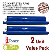 Panasonic KX-FA57E / KX-FA93 Compatible Fax Film (2 Unit Pack)