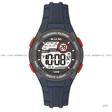 BUM BM07005A Women's Digital Watch Chrono Quartz 33mm Silicone Blue