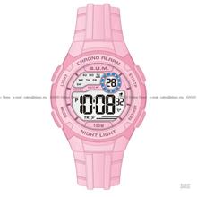 BUM BM07007 Women's Digital Watch Chrono Quartz 33mm Silicone Pink
