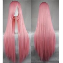 Cosplay wig 100cm long straight/light pink/ ready stock