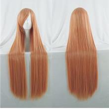 Cosplay wig 100cm long straight/ orange blonde/ ready stock