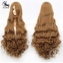 Cosplay hair wig 100cm wig light brown rambut palsu/ ready stock
