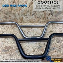 COOK BROS RACING TITANIUM HANDLEBAR 31.8MM 7DEG SWEEP