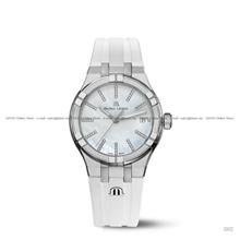MAURICE LACROIX AI1106-SS000-170-7 AIKON Quartz Date 35mm Rubber White